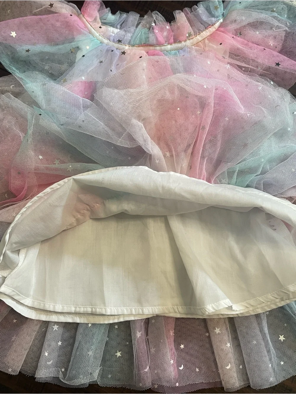 Lola + The Boys Sunset Stars Tulle Dress